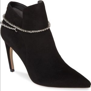 Sam Edelman Florie crystal chain pointed bootie